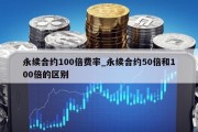 永续合约100倍费率_永续合约50倍和100倍的区别